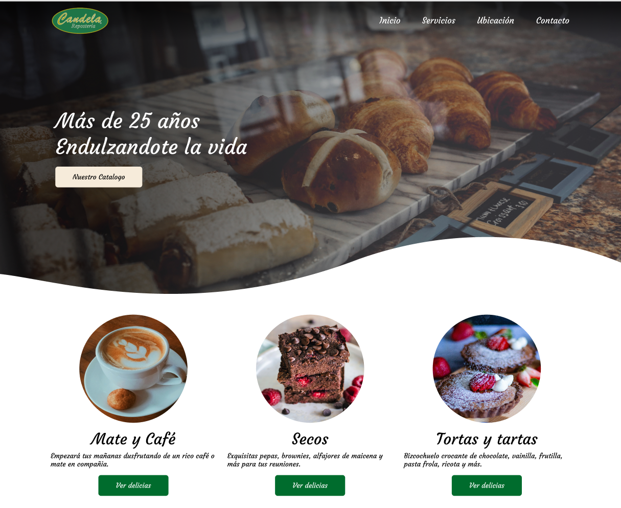 Panaderia Candela Website